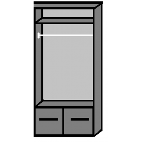 Two-Door Wardrobe 10