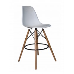 White bar stool White bar stool