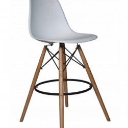 White bar stool 