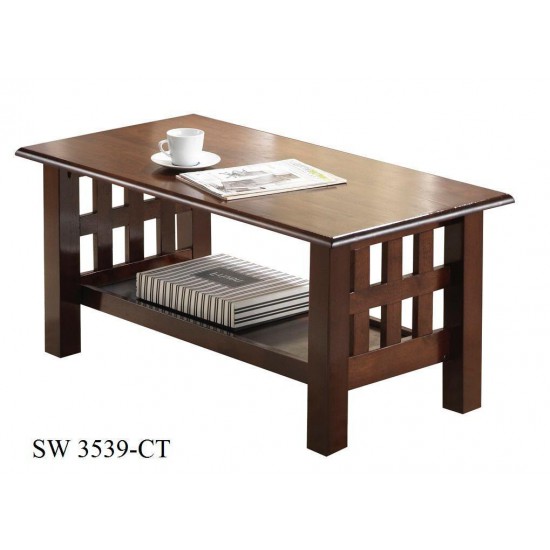 Center table brown square shape