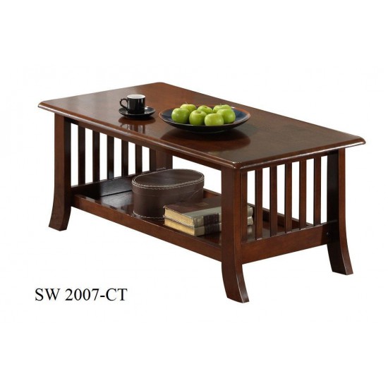 Center table light brown square shape 