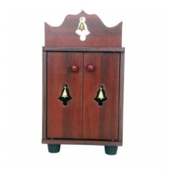 DOUBLE DOOR ENGINEERING WOOD POOJA MANDIR STAND -07