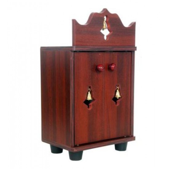 DOUBLE DOOR ENGINEERING WOOD POOJA MANDIR STAND -07