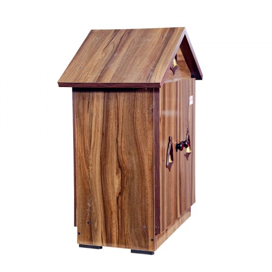 DOUBLE DOOR ENGINEERING WOOD POOJA MANDIR STAND -08