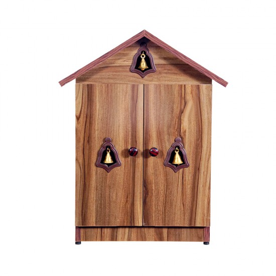 DOUBLE DOOR ENGINEERING WOOD POOJA MANDIR STAND -08