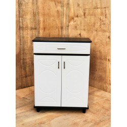 White membrane shoe rack