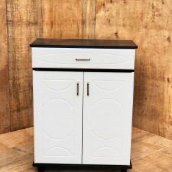 White membrane shoe rack