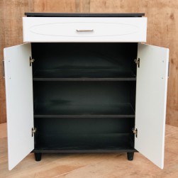 White membrane shoe rack