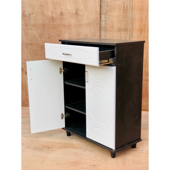 White membrane shoe rack