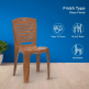 Nilkamal CHR4025 Plastic Armless Chair