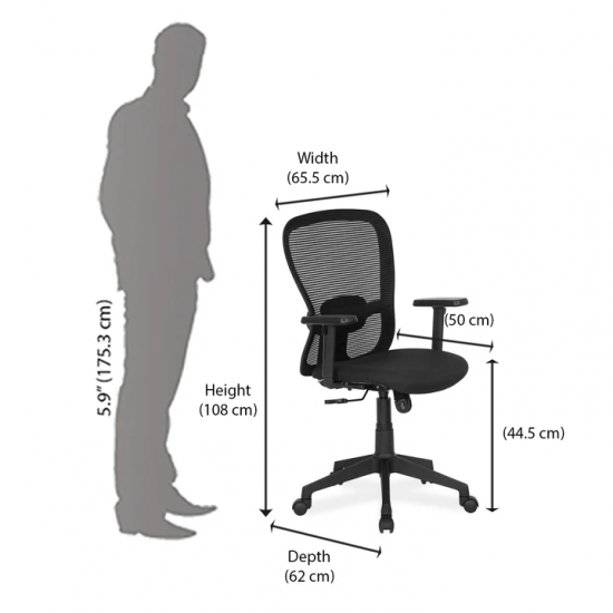 Nilkamal Alba Mid Back Office Chair