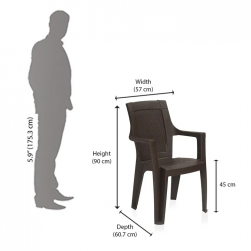 Nilkamal Mystique Plastic Arm Chair Nilkamal Mystique Plastic Arm Chair