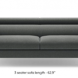 WellFin 3 Seaters Adjustable Sofa ( Grey )