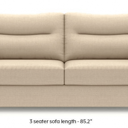WellFin 3 Seaters Sofa ( Pearl White )