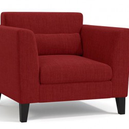 WellFin Single Seater Sofa Chair ( Salsa Red )