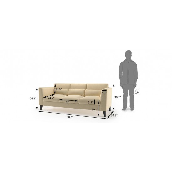 WellFin 3 Seaters Sofa ( Salsa Red )