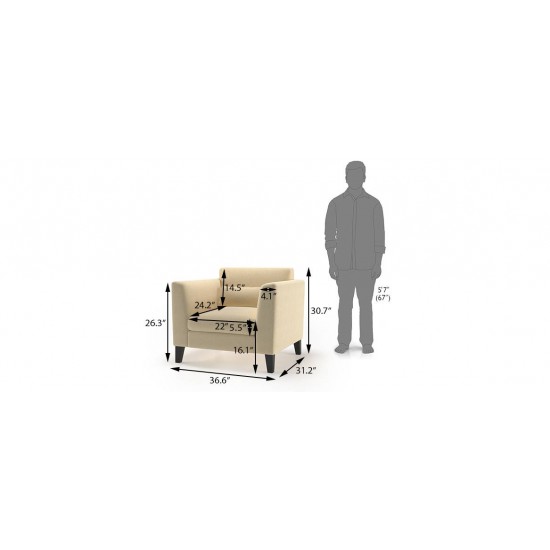 WellFin Single Seater Sofa Chair ( pearl )