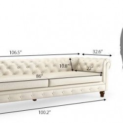 WellFin Fabric 4 Seaters Sofa (Dusty Turquoise Velvet)