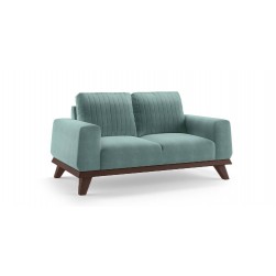 WellFin Granada 2 seaters Sofa (Dusty Turquoise Velvet)