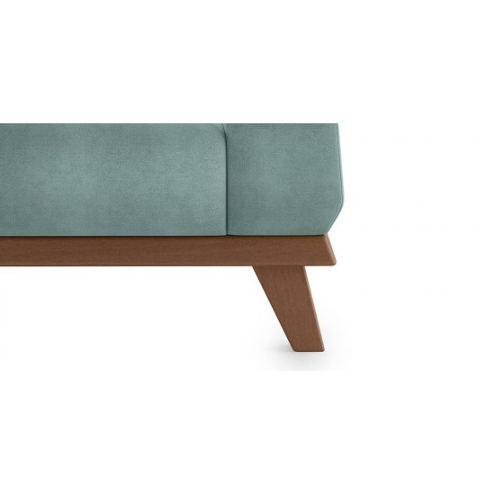 WellFin Granada 3 seaters Sofa (Dusty Turquoise Velvet)