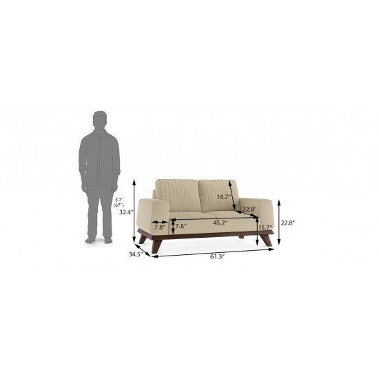 WellFin Granada 2 seaters Sofa (Dusty Turquoise Velvet)