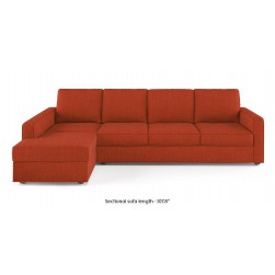 WellFin Sectional Sofa ( Lava Red )