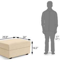 WellFin Sectional Sofa ( Lava Red )