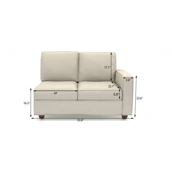 WellFin Sectional Sofa ( Lava Red )