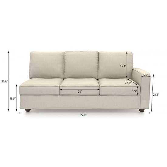 WellFin Sectional Sofa ( Lava Red )