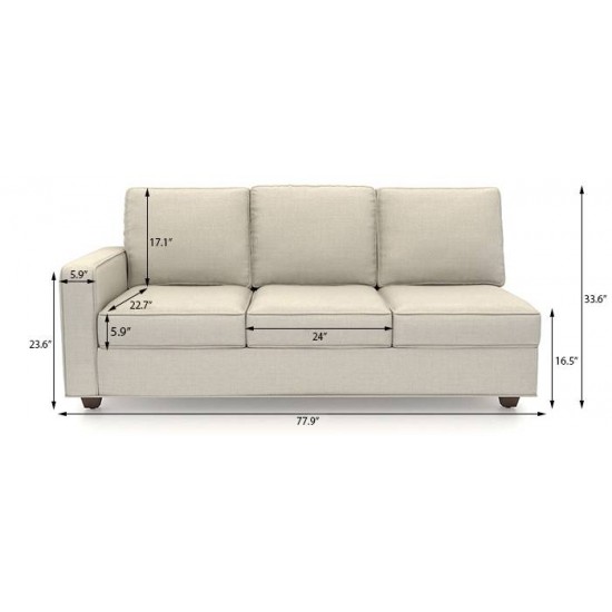 WellFin Sectional Sofa ( Lava Red )
