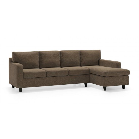 WellFin Sectional Sofa (Fossil Brown)