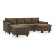 WellFin Sectional Sofa (Fossil Brown)