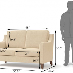WellFin 2 seaters Sofa (Grey)