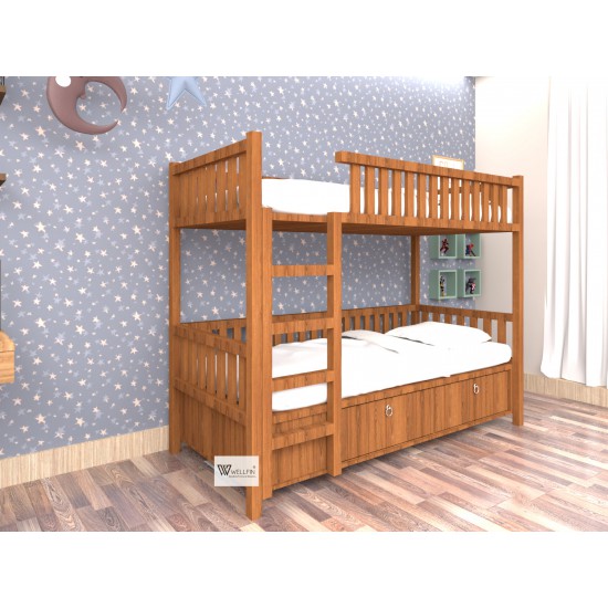 Wooden Bunker Bed 02