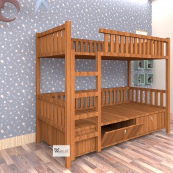 Wooden Bunker Bed 02 Wooden Bunker Bed 02