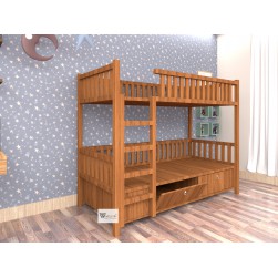 Wooden Bunker Bed 02