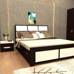 Queen Bed With Storage 1