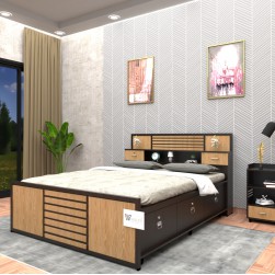 KING BED WITH STORAGE 1