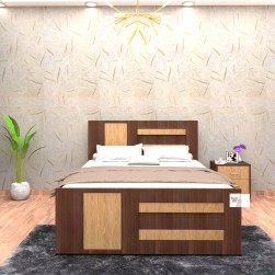 QUEEN BED WITH STORAGE 9