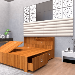 Queen Bed With Storage 2