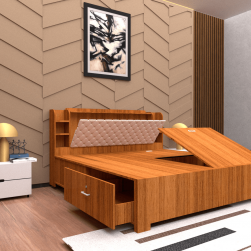 Queen Bed With Storage 3