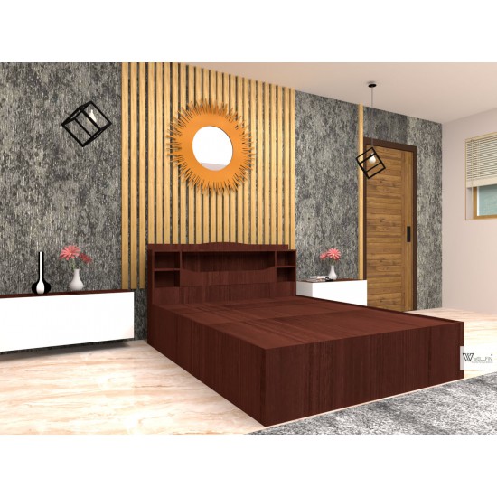QUEEN BED WITH HYDRAULIC 2