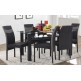 Wellfin 302 Glass top dining set