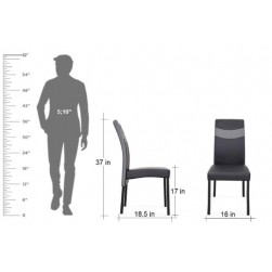 Wellfin 302 Glass top dining set