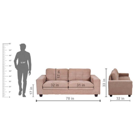 Wellfin 101 Fabric sofa set