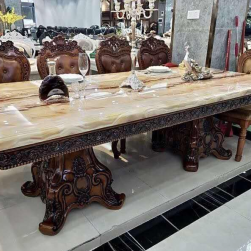 Marble Dining Set 8 Seater ( MAHARAJA Design )