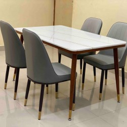Marble Dining Set 4 Seater
