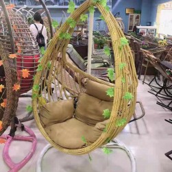 WellFin Swing Chair light Brown 04