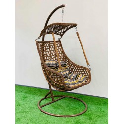 WellFin Swing Chair Brown 02