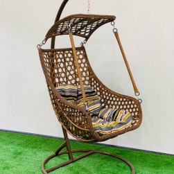 WellFin Swing Chair Brown 02